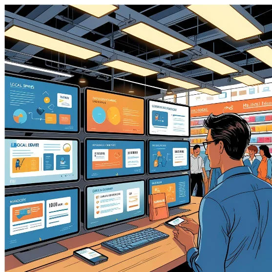 digital signage local server system