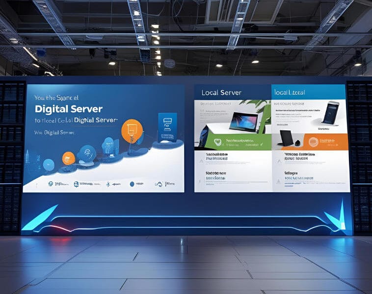 local server digital signage