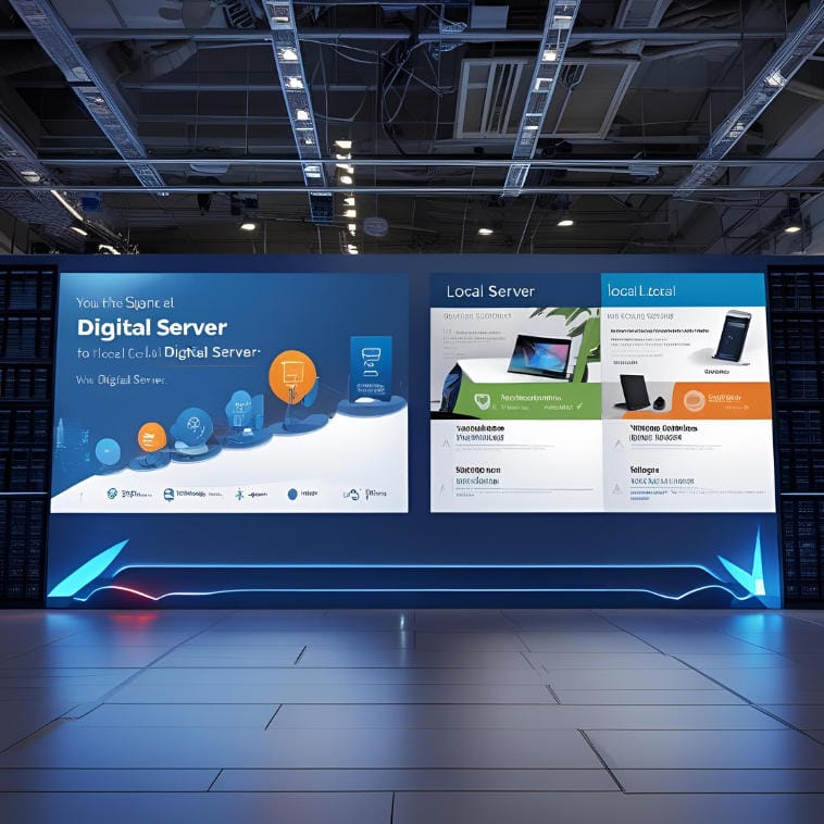 local server digital signage