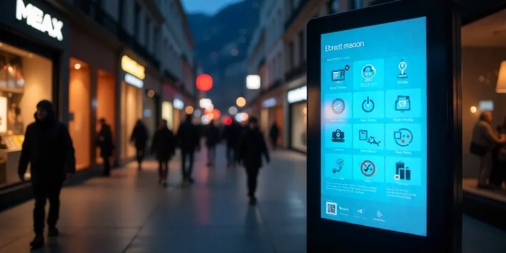 Digital signage wayfinding software