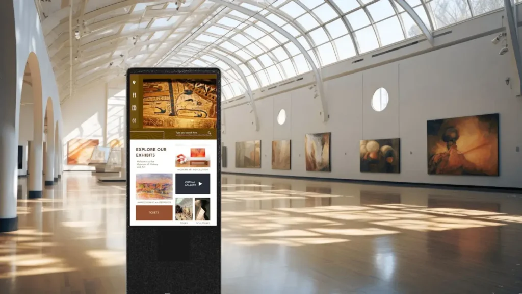 museum digital signage