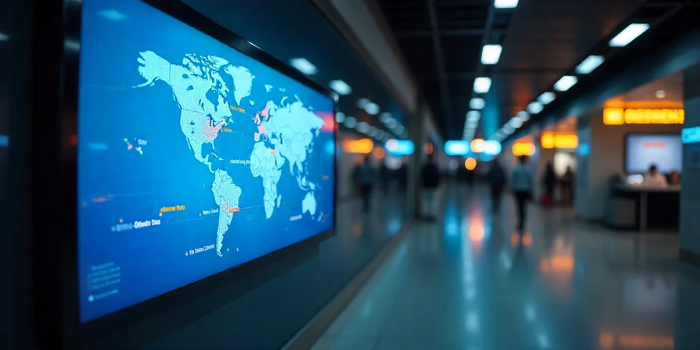 airport digital signage