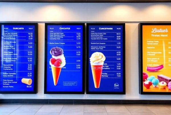 ice cream shop menu boards