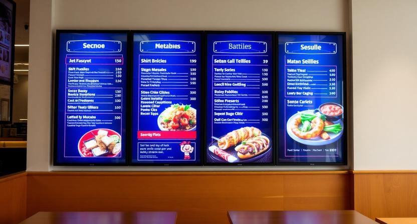 Nento’s digital signage AI-generated menus
