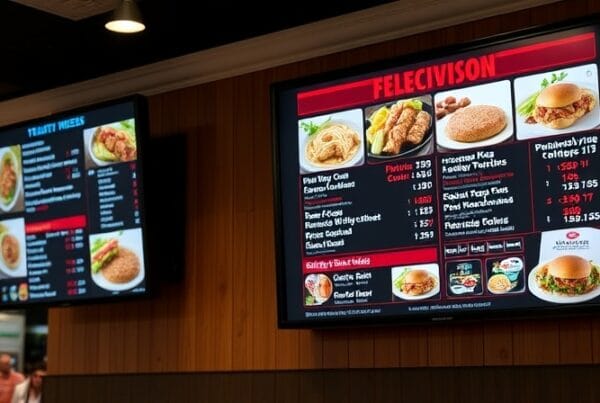 Television Menu Boards