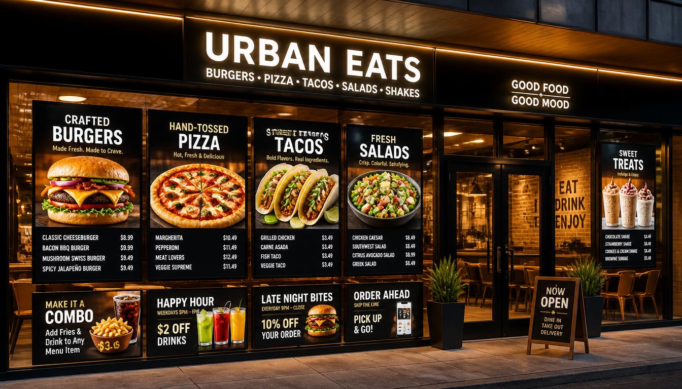 Modernize Your Menu: Best Digital Storefront Display for Restaurants in the Digital Age