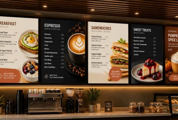 Digital Menu Board for Cafe