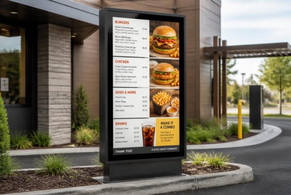 Digital Drive Thru Menu Board Enclosure