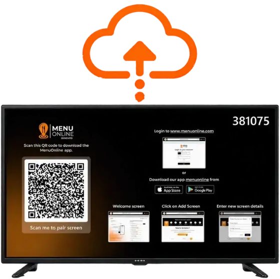 Nento cloud dashboard pairing to TV screen